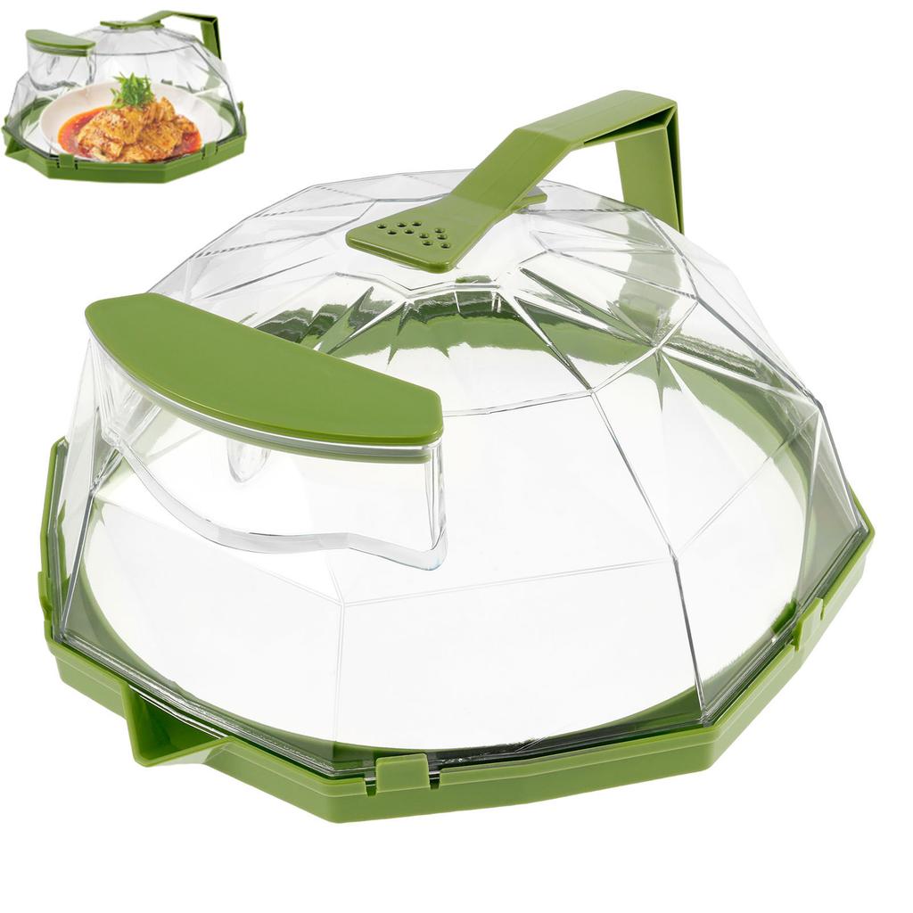 High Temperature Resistant Microwave Heating Cover Water Injection Anti Oil Splash Cover Reusable Fresh Keeping Shield Household Microwave Food Dustpr
