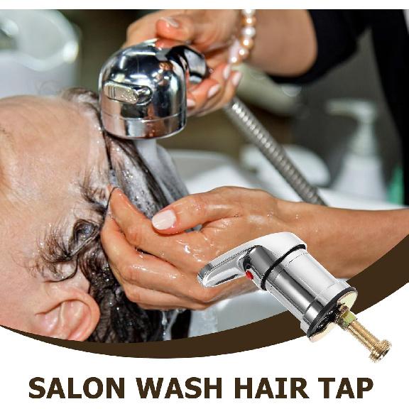 Hair Salon Faucet Mixing Valve Wash Hair Tap for Shampoo Bed and Bowl Easy Installation Material Water Control