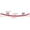 1 Pair Rear Bumper Reflector Light Red Lens Warning Strip Tail Marker For BMW 5 Series F10 F18 2010-2013