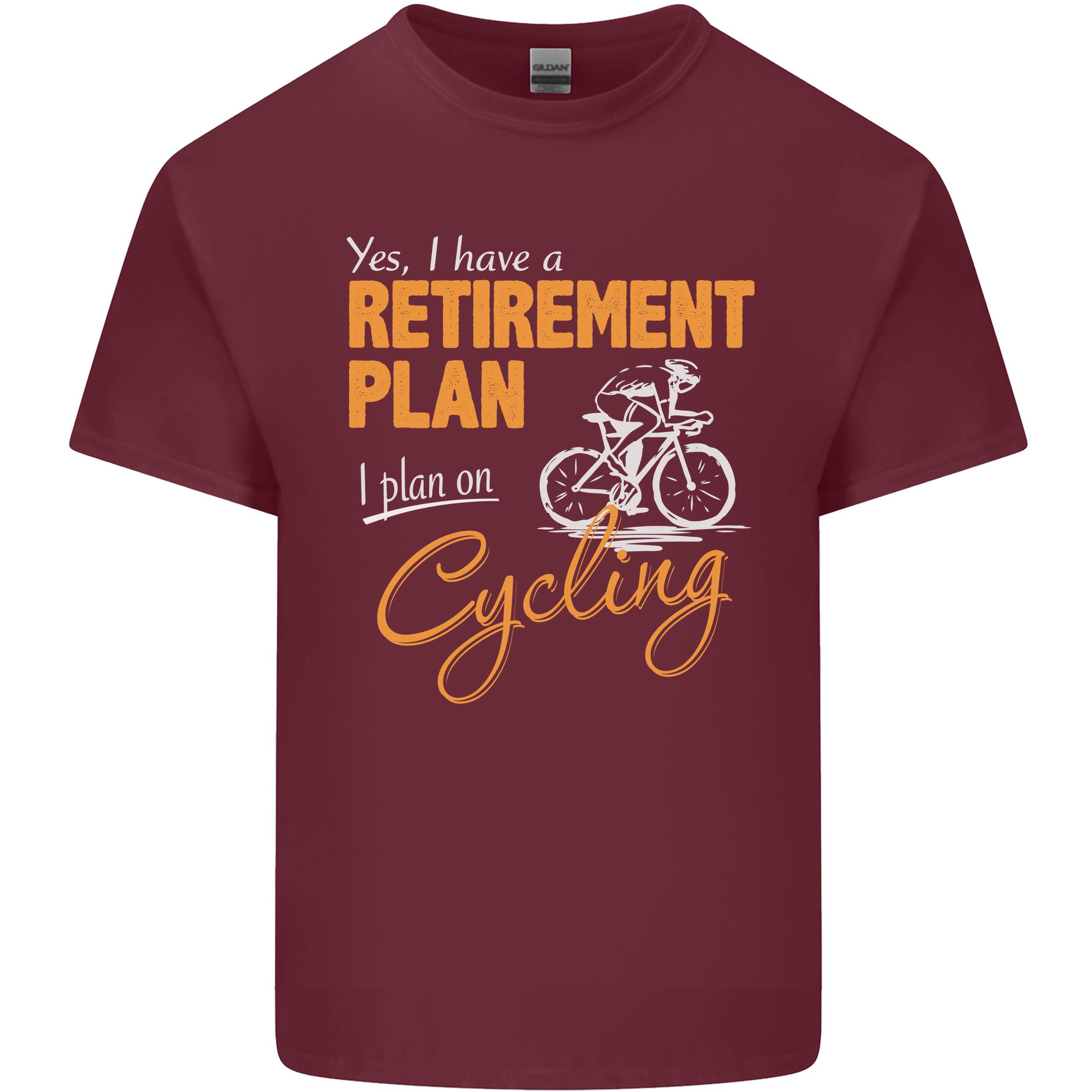 Cycling RetireUnisext Plan Cyclist Funny Unisexs Light Cotton TShirt S