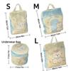 Cute Cartoon Puppy Zippered Mesh Laundry Bags Anti-Winding with Handle Protective Washing Bag Breathable Anti-deformation