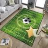Flaming Soccer Ball Office Rug Chair Mat, Entryway Carpet, Suitable for Front Door, Bedroom, Living Room, Desk, Holiday Gift