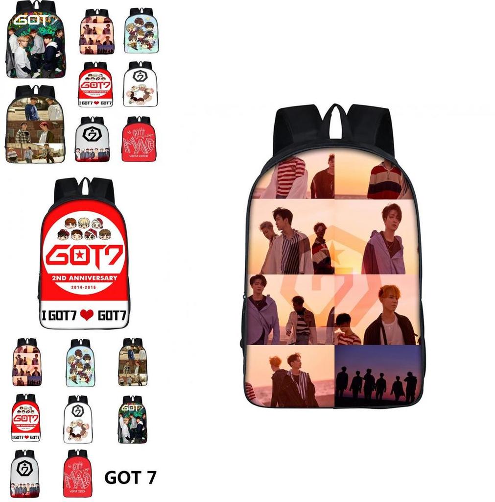 Durable Kpop Got7 Idol Team 3d Print Backpack With Spacious Compartments