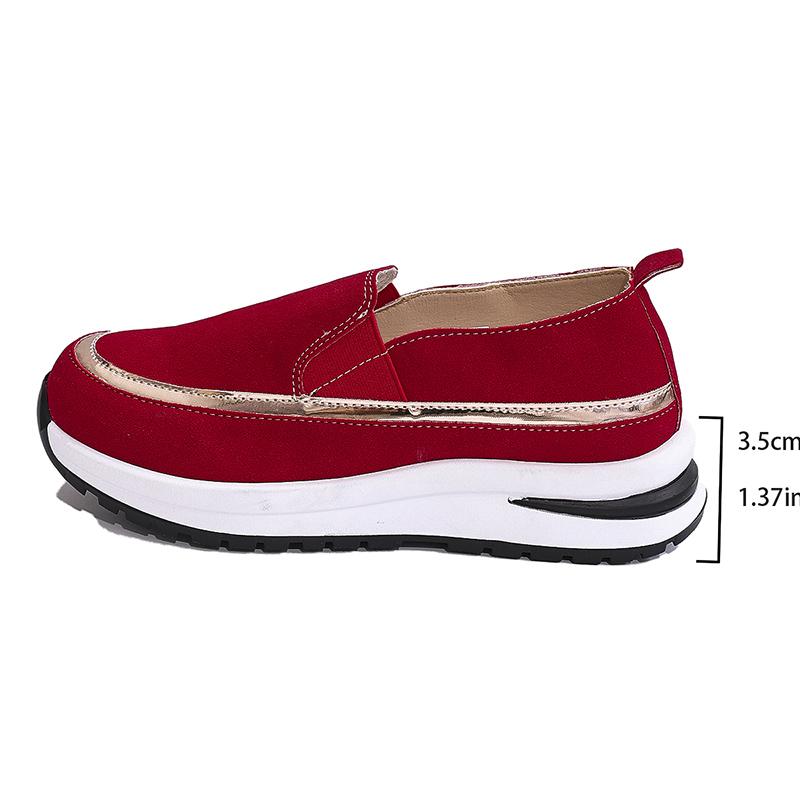 Fashion Women's Casual Sports Sneakers Comfortable Slip On Thick Sole Walking Shoes Woman Lightweight Non Slip Platform Running Shoes