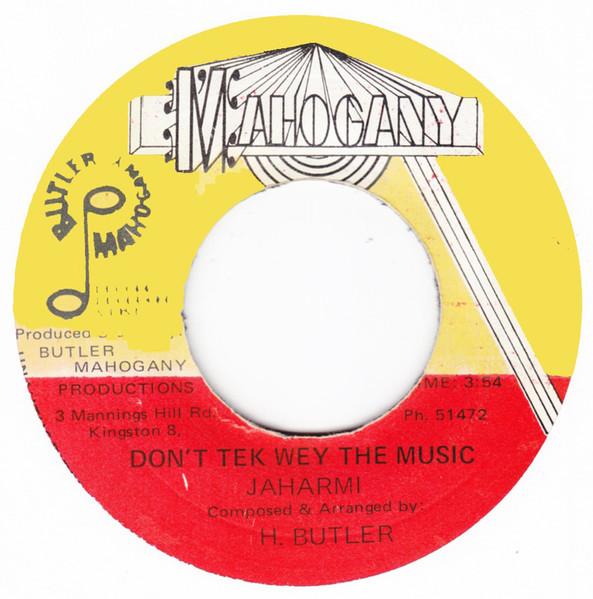 

7-дюймовая пластинка JAHARMI Dont Tek Wey The Music NONE Махагони Ямайка Регги Ска Даб Б/у