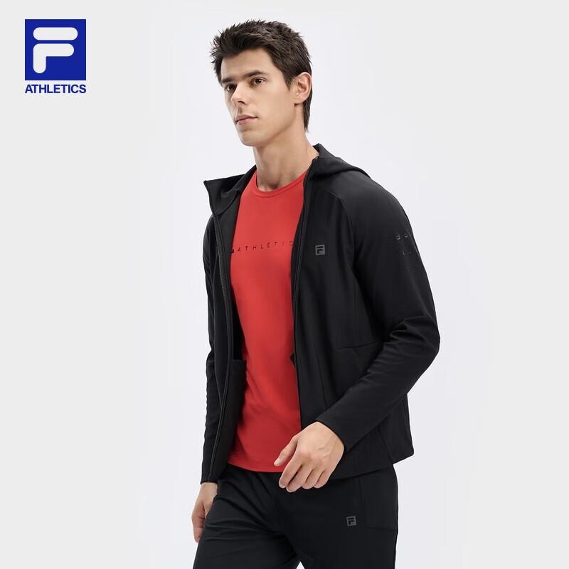 FILA Men s 2024 Fall Knit Hooded Outdoor Sport Jacket L