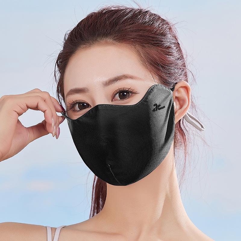 3D Nahtlose Sommer-Sonnenschutzmaske mit Abdeckung der Augenwinkel und Atmungsaktivem, Gesichtsformendem Design.