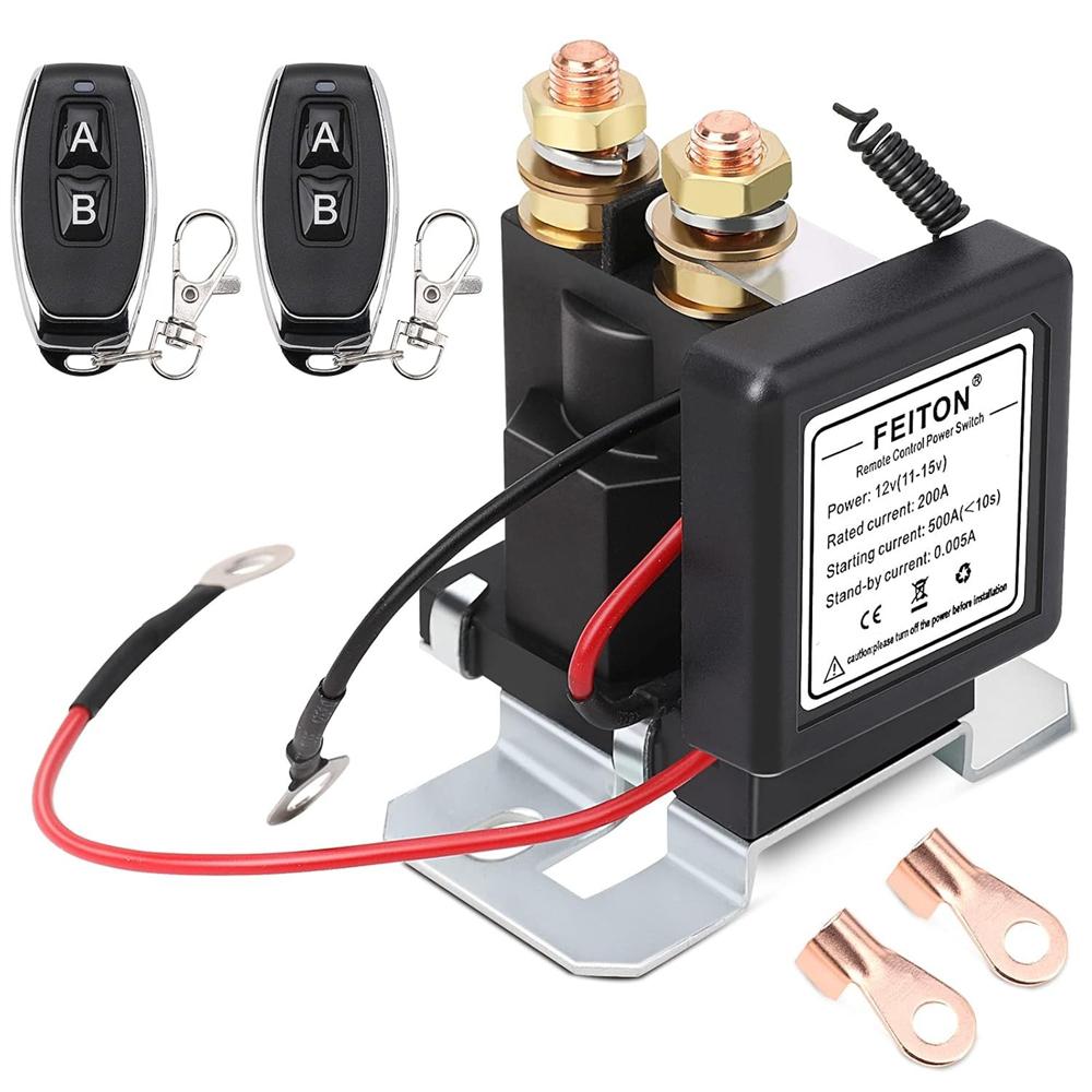 High Current Battery Disconnect Switch Remote Kill Switch for Car Truck 500A 12V