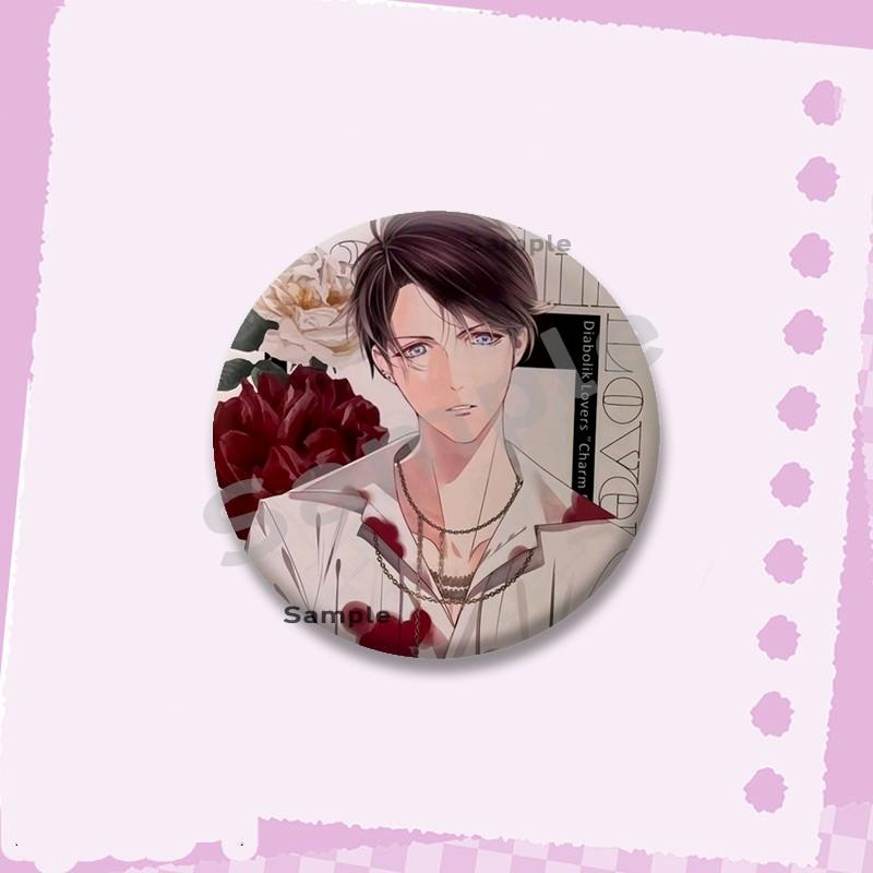 Hot Game Series Diabolik Lovers Soft Button Pins Cartoon Round Brooch on Backpack Ayato Kanato Laito Jewelry Badge Friend Gifts