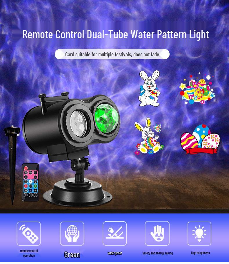 Outdoor Snowflake Projection Lamp for Christmas and Halloween