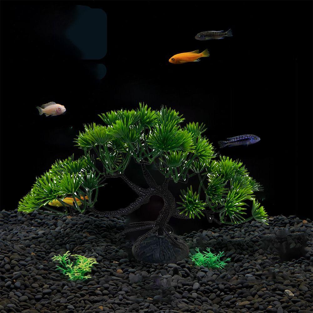 Plastik-Wassergras Simulierte Pflanze Heimdekoration Künstlicher Kiefernbaum Aquarien-Landschaftsgestaltung