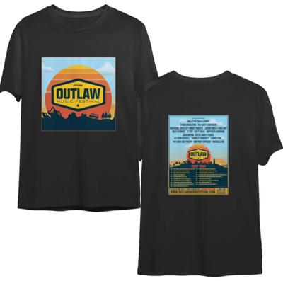 Official 2-Sided Outlaw Music Festival Tour 2022 Shirt – Country Rock Band Conce