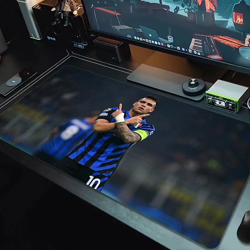 Inter Mailand Mauspads Großes Gaming-Tischkissen Rutschfest Laptop Tablet Großes Mauspads XXL Matte Mini-PC Spielmatte Mit Schlosskante_xia