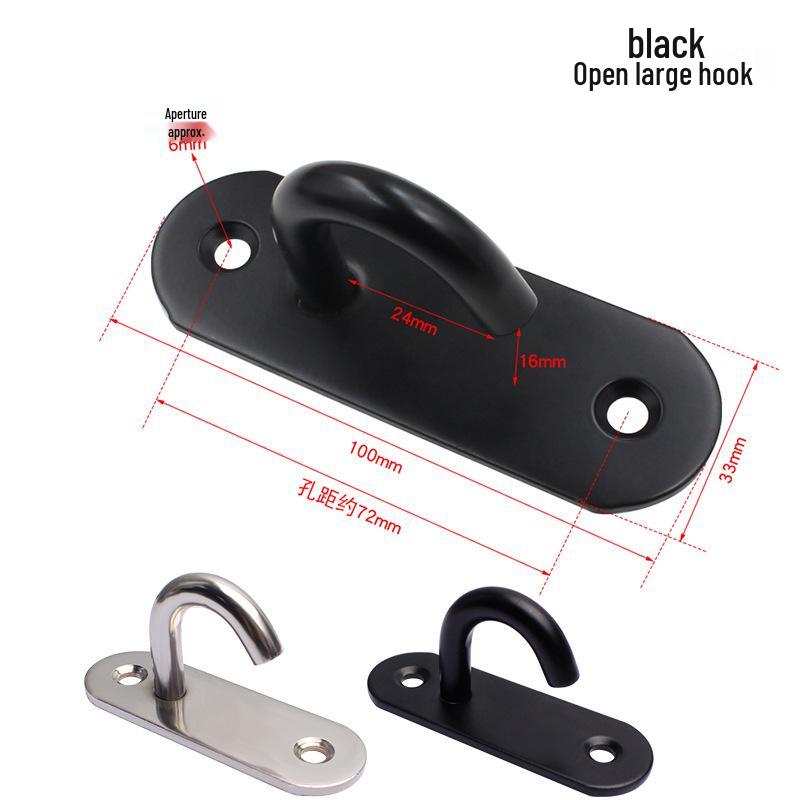 Black Stainless Steel Ceiling Mount Rotating Hook for Projector Screens