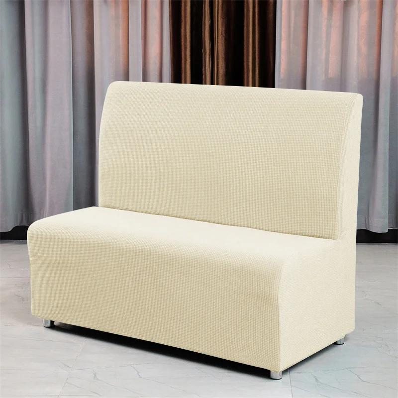 

1 шт. флисовый чехол для дивана без подлокотников, эластичный чехол для ресторанного дивана, однотонный антигрязный чехол для дивана для бара, отеля, кафе