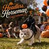 3D Halloween Pet Costume Pumpkin Cat Saddle Costume Headless Horseman Cat Costume  Halloween Party