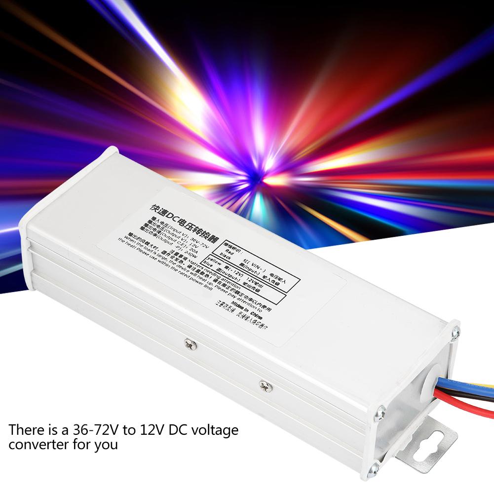 36‑72V To 12V 20A 240W  Converter Adapter Voltage Transformer