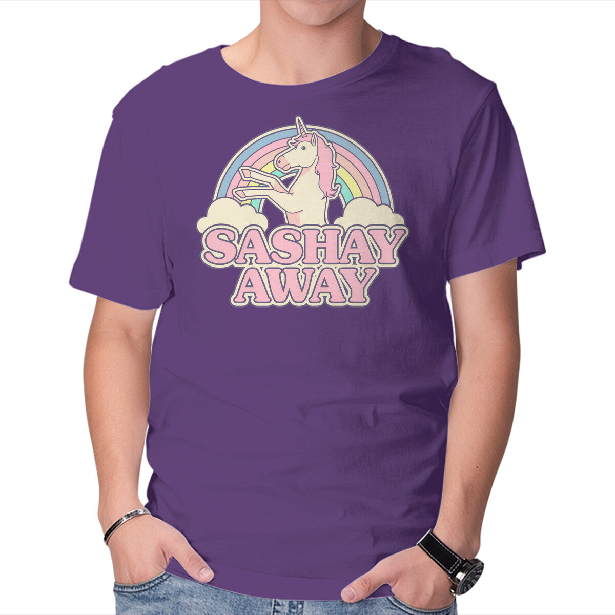 Unisex Crew Neck T-Shirt Sashay Away Graphic Short Sleeve Casual Tee XXXL