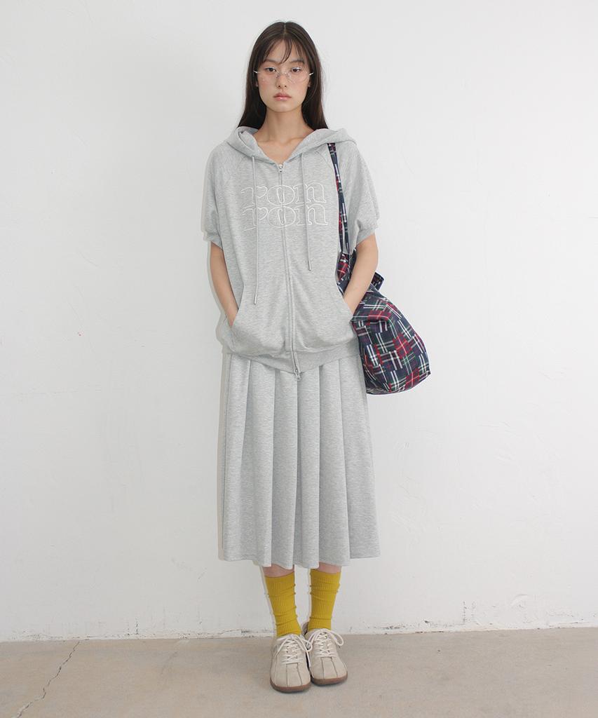 Ronron Pattern Logo Shopper Red Check