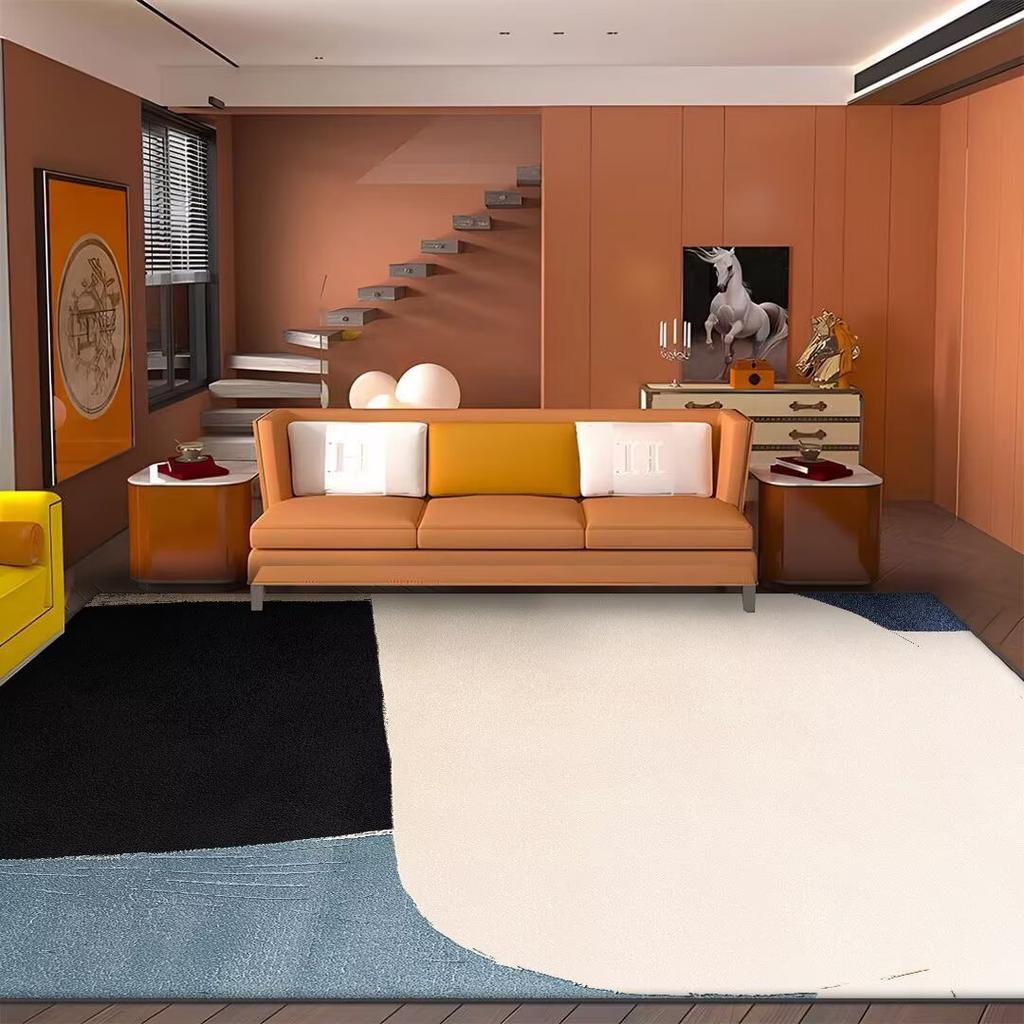 Large Area Decoration Rugs for Living Room Modern Abstract Washable Bedroom Carpet Gaming Room Non-slip Tatami Soft Floor Mat