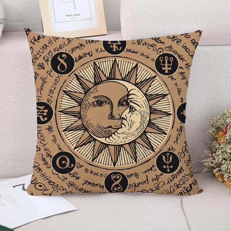 Sun and Moon Decorative Pillowcase Living Room Office Home Pillowcase Car Ornaments