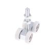 1Pcs Sliding Door Square Mouth Silent Hang Rail Bearing Wheel Iron Pulley M12*90 Industrial Steel Tile Roller Wheel
