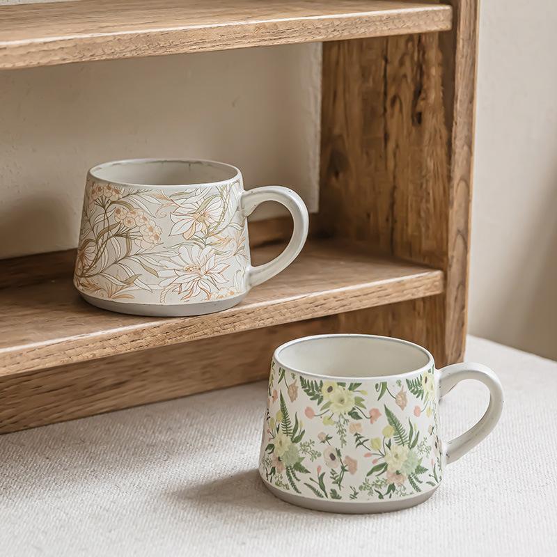 High Value Creative Big Belly Cup Ceramic Mug Household Water Cup Oat Milk Breakfast Cup Afternoon Tea Coffee Cup