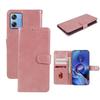 For Motorola Moto G64 5G Case Calf Texture PU Leather Folio Phone Cover