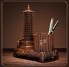 Thirteen-Story Wenchang Pagoda Pen Holder - Office Desk Decoration Gift for Students & Children, Symbolizing Advancement