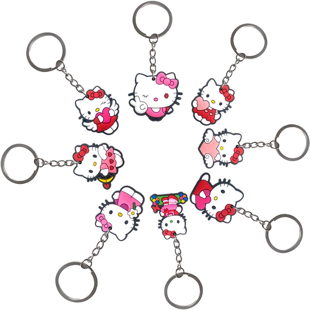 HelloKitty Keychain Soft Rubber Pendant - Small Gift Accessory