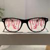 Oversize Square Chic Gifts Glasses Halloween Cosplay Novelty Props Eyewear Funny Design Festival Party Decor Eyeglasses