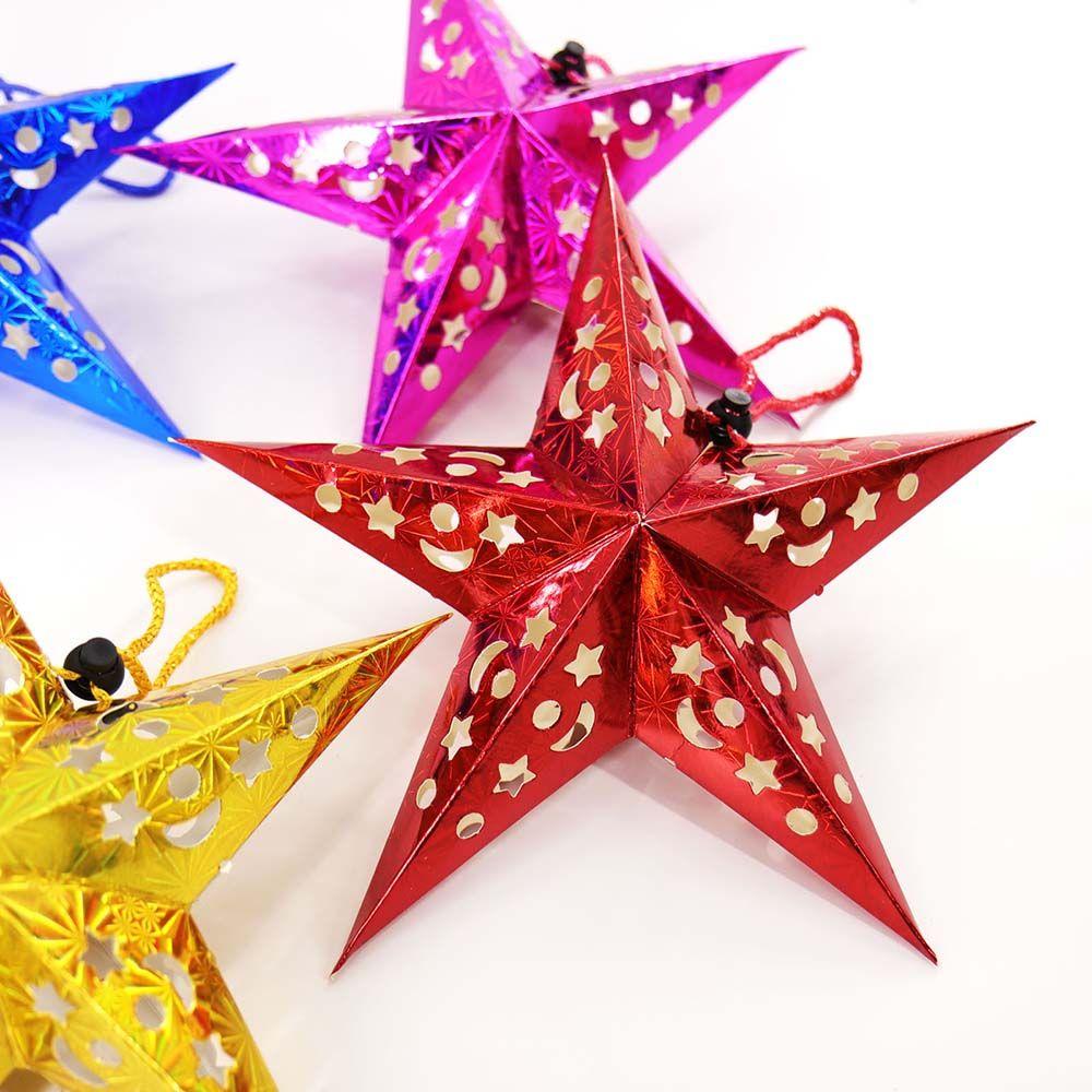 Multi Colors Paper Lantern DIY Home Garden Lamp Covers Christmas Decoration Stars Lampshade Ornaments Hanging Lights Decoration