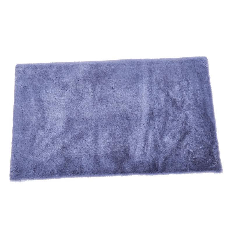Thick Faux Rabbit Fur Non-Slip Floor Mat for Living Room, Bedroom, and Bedside