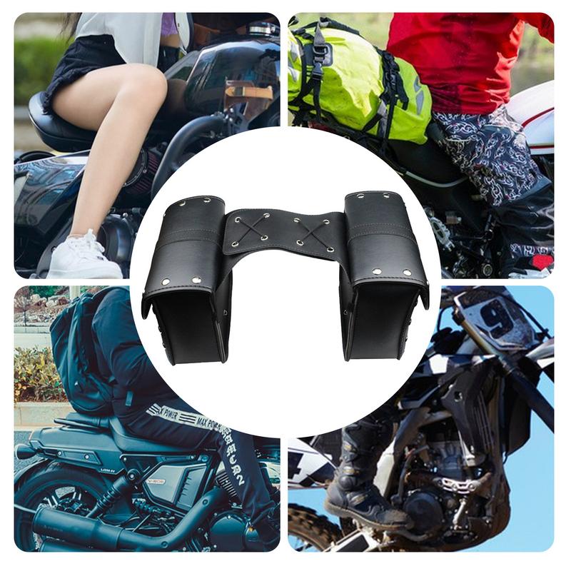 Motorrad-Satteltaschen Sattelleder Seitliche Motorradtasche PU-Leder Motorradzubehör Für Off-Road, Cruise Und Sport