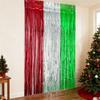 4Pcs Multicolored PET Rain Curtain Metallic Tinsel Curtain For Wedding Backdrops Christmas Birthday Party Decoration