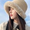 Winter Plush Fisherman's Hat Children's Mongolian Hat, Ear Protector, Bald Hat, Warm Plush Thickened Stack Hat, Cold Proof