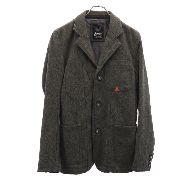 DENHAM 100% wool tailored jacket S Khaki Men's Used