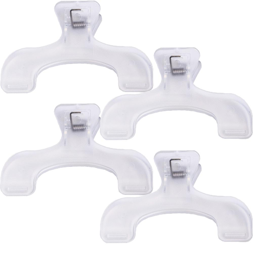 1-4pcs Book Clip Reading Plastic Clip Prevent Page Turning Transparent Frosted Folder Fixed Notebook Piano Score Creative Tool