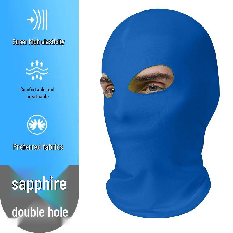 Breathable Summer Three-Hole Sunscreen Mask for Outdoor Cycling and Sun Protection