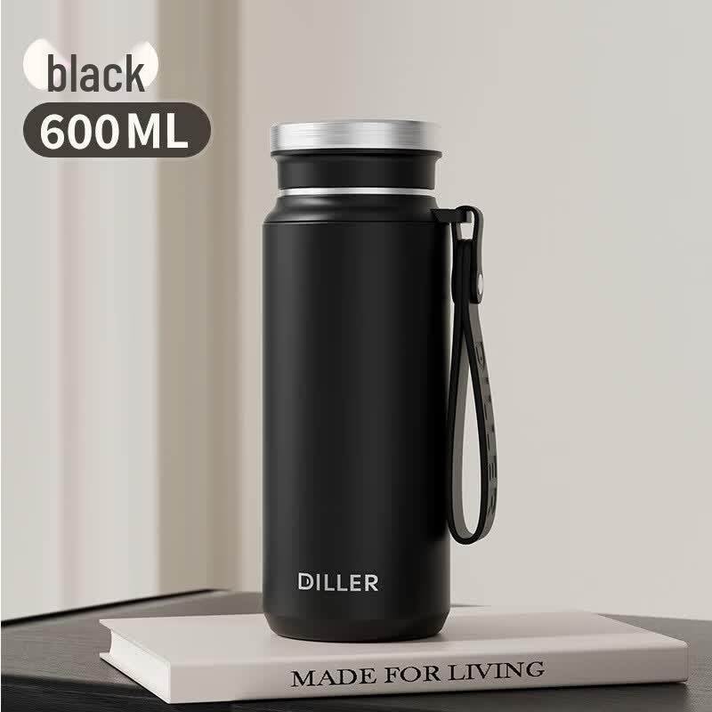 Diller 600ml Portable Stainless Steel Thermos Mug with Tea Filter