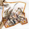 Fashion 100% Real Silk Scarf 53cm Square Bandelet Women's Silk Temperament Small Scarf Neck Decorative Wrap Printed Scarves