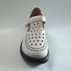Sapatos Plataforma Mary Jane Femininos de Verão Vazados Respiráveis Recortados Casuais Aumentadores de Altura Sapatos Brancos 5cm Conforto Macio
