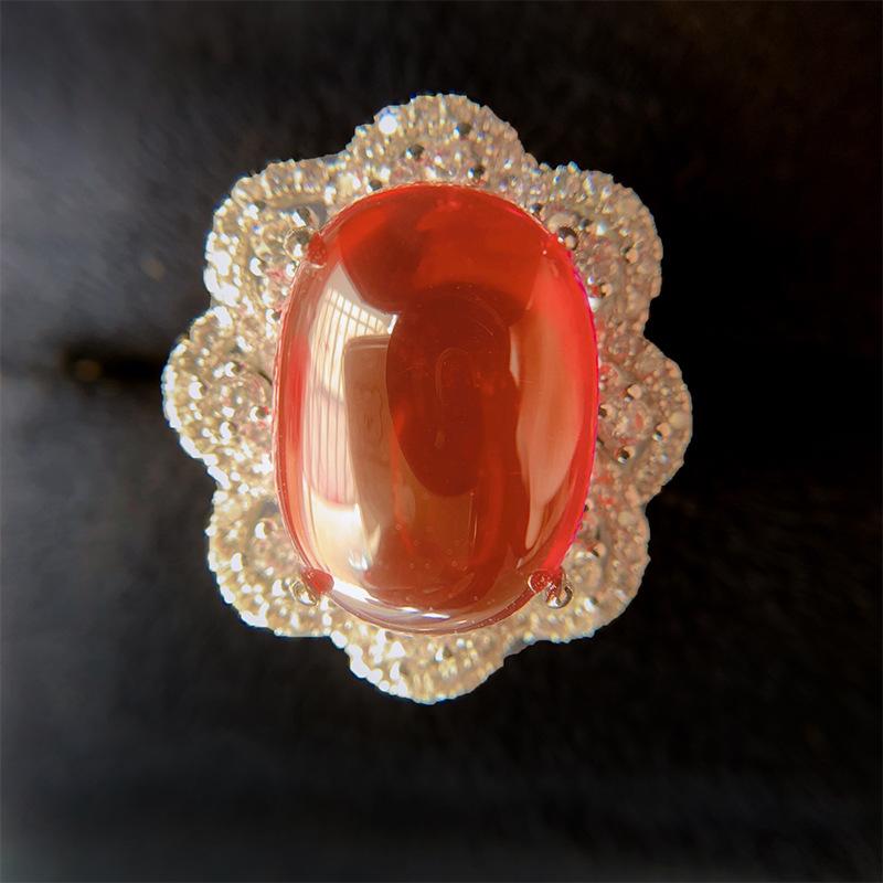 Jewelry Dan Shape Treasure Pendant 18 * 20 Ring 13 * 18 Earrings 10 * 12 Women'S Set
