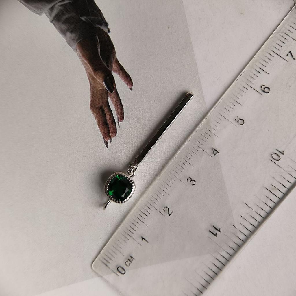 Серебряная подвеска с изумрудом nano 0.95ct (2197362)