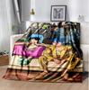 Gorillaz Flannel Blanket Soft Warm All-Season Throw, Design for Camping, Car Travel, Hiking Sofa, Bed, Office Perfect Gift for Parties