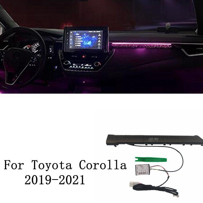 For Toyota Corolla - Decorative Ambient Light LED Car Atmosphere Lamp illuminated Strip 64 Colors Button Control