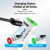 PALO Rechargeable Lithium 16340/16350 USB Battery 3.7V CR123A Batteries 2650mAh+USB Charging Cable