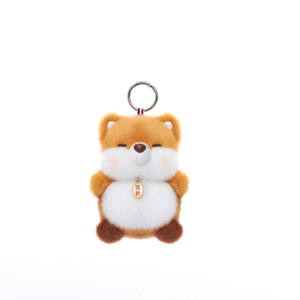 Polyester Cat Dog Pendant Bee Monkey Key Chain Creative Plush Animal Key Ring  Students