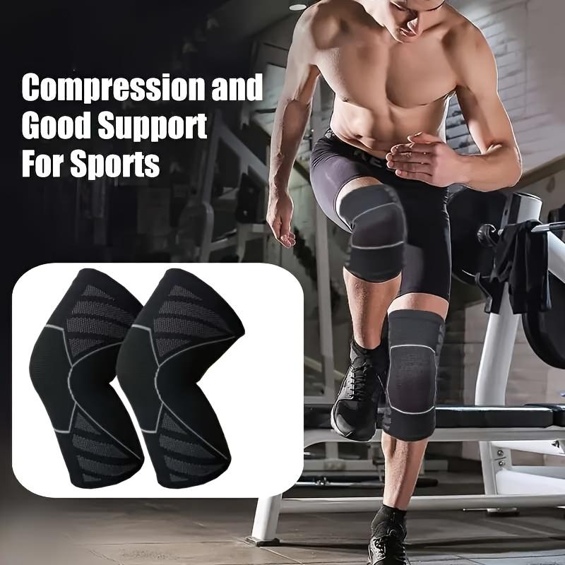 1 PC Professional Knee Support Compression Knee Sleeve Anti Slip Silicone Knee Braces for Knee Pain Meniscus Tear