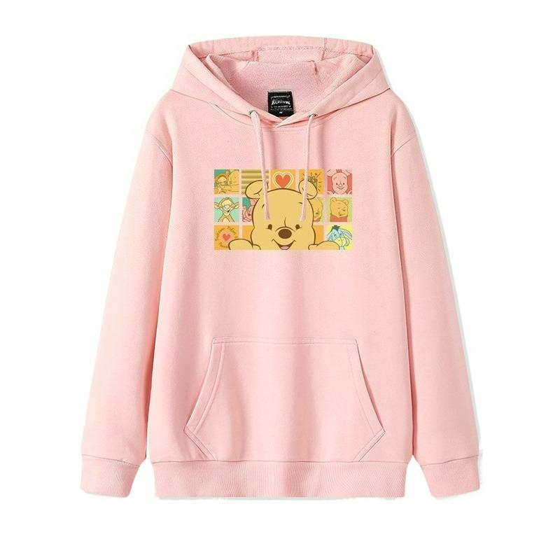 Winnie The Pooh Hoodie Pullover Women's Disney Clothes 202 New Winnie The Pooh Autumn and Winter Couples Casual Versatile Coat